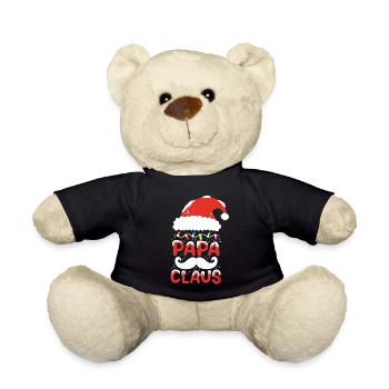 Papa Claus Santa Weihnachten - Teddy - Schwarz - Vorne