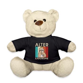 Alter Katastrophe Faultier Facepalm Mitarbeiter - Teddy - Schwarz - Vorne