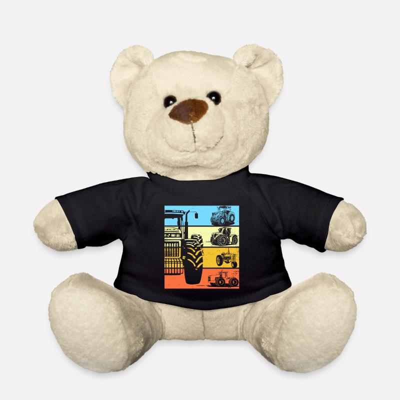 Traktor Retro Traktor Vintage Traktor Geschenk - Teddy - Schwarz