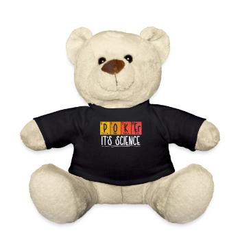 Poker Tableau périodique Éléments Élément chimique - Nounours - noir - Devant