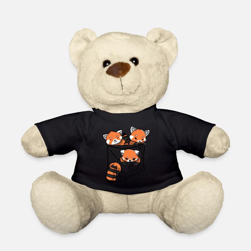 Roter Panda Tierliebhaber Kleiner Panda Roter Bär - Teddy - Schwarz