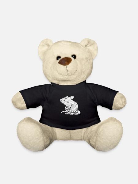 Ratte - Teddy - Schwarz