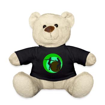 Boogie Woogie Dance Retro Dancers - Teddy Bear - black - Front