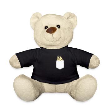 Tardigrade mit Sonnenbrille Wasserbär - Teddy - Schwarz - Vorne