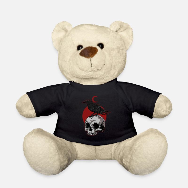 Raven Bird Blackbird Birdwatching Crow Goth Style - Teddy - Schwarz