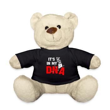 It is in my DNA CNC Milling Cutter Machinist - Teddy Bear - black - Front