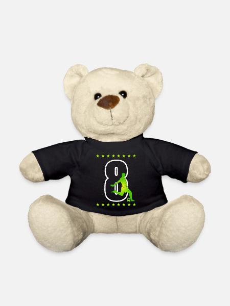 Fußball Trikotnummer 08 - Teddy - Schwarz