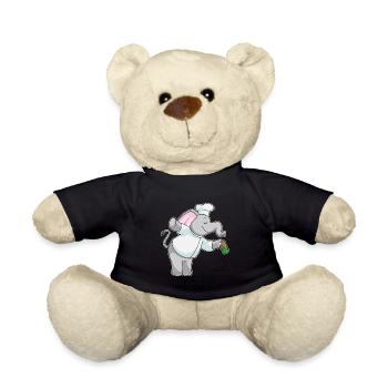 Elefant Koch Salzstreuer Kochen - Teddy - Schwarz - Vorne