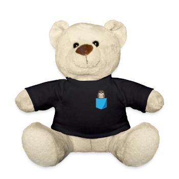 Otter Fischotter Lustiger Spruch Marder Geschenk - Teddy - Schwarz - Vorne