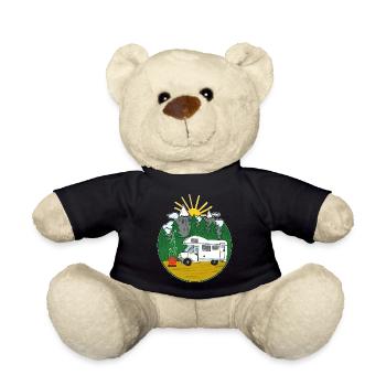 Camping Is My Life - Womo - Camping-car - Nounours - noir - Devant