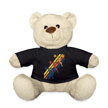Gewichtheben Gewichtheber - Teddy - Schwarz - Vorne