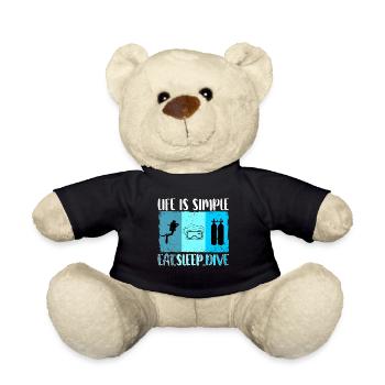 Plongeurs Plonger Apnée Plongée sport plongée - Nounours - noir - Devant