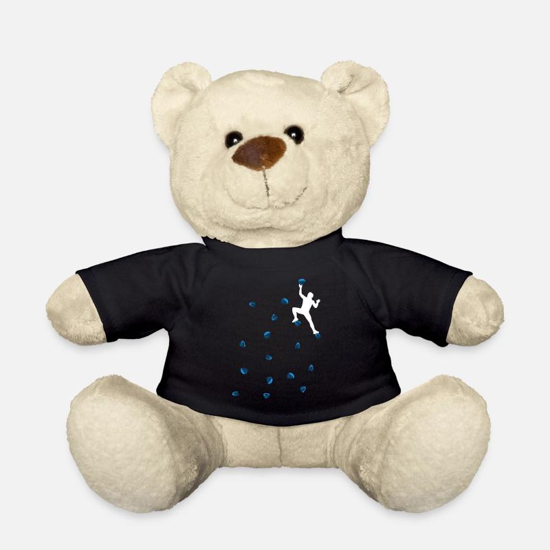 Bouldern Klettern Blaue Boulder Griffe Mann Herren - Teddy - Schwarz