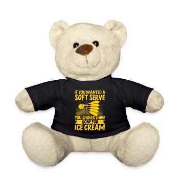 Badminton Badminton Evolution Badminton Player - Teddy Bear - black - Front