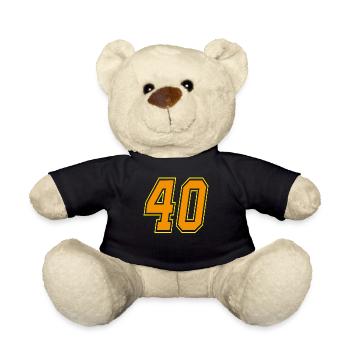 40 - Teddy Bear - black - Front
