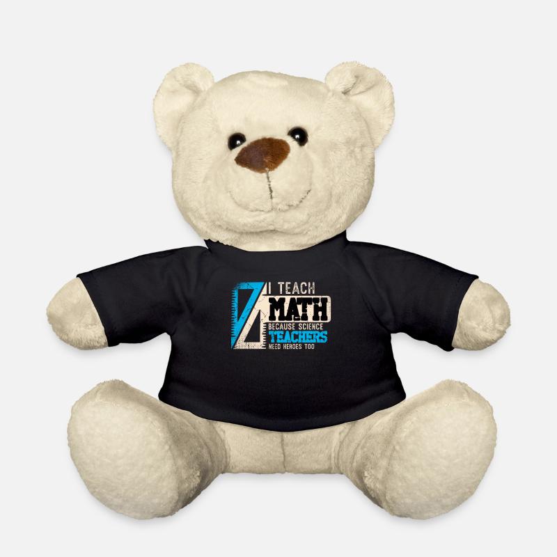 Math Design for a Math Teacher - Teddy Bear - black