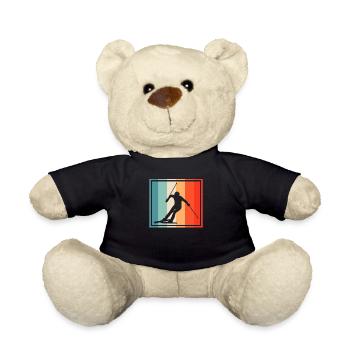 Ski Rétro - Nounours - noir - Devant