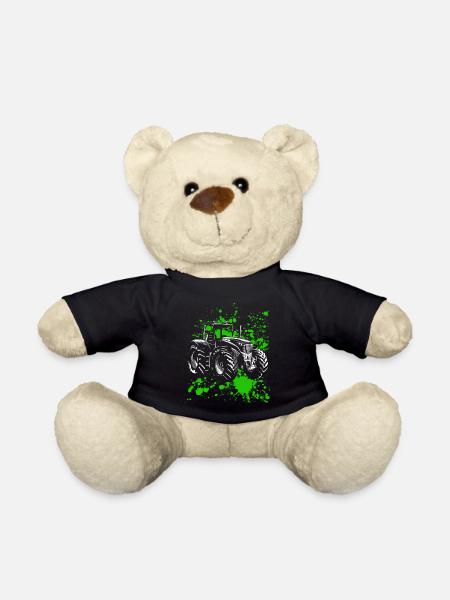Traktor Retro Traktor Vintage Bauer Landwirt Gesch - Teddy - Schwarz