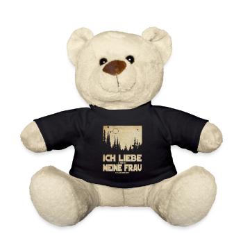 Ich liebe es wenn mich meine Frau Jagen gehen läss - Teddy - Schwarz - Vorne