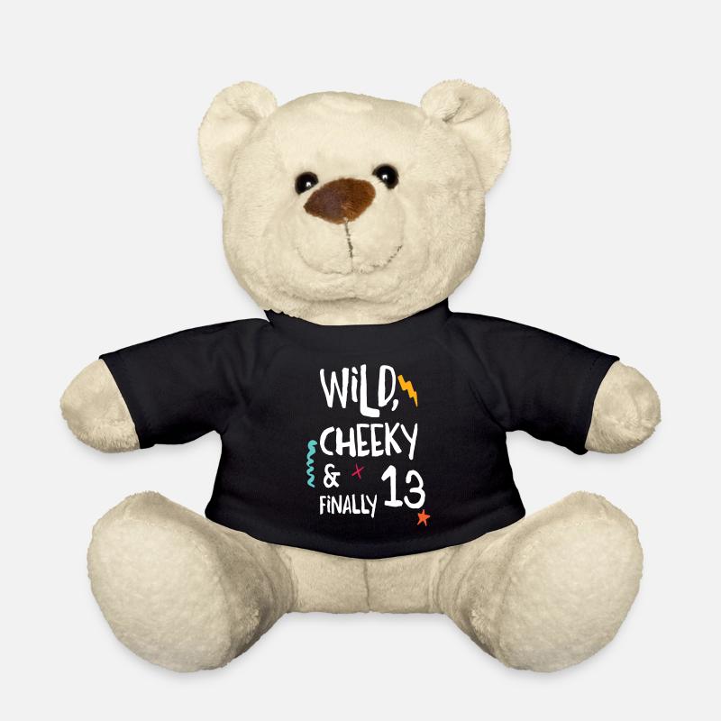 Wild, Frech & Endlich 13 - 13 Jahre Alt Geburtstag - Teddy - Schwarz