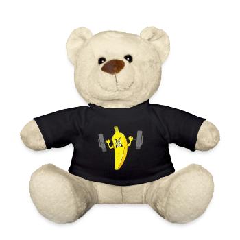 Gym Fitness Banane Fitnessstudio Bodybuilding - Teddy - Schwarz - Vorne