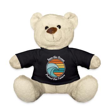 Save the Ocean - Teddy - Schwarz - Vorne