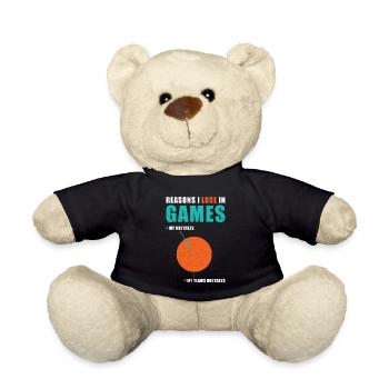 Gamer funny saying - Teddy Bear - black - Front