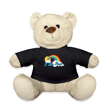 Cute Cloud - I hate people - Teddy Bear - black - Front
