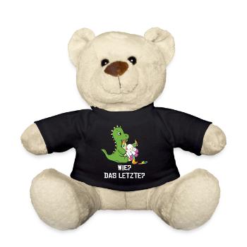 Drachen Wie Das Letzte Drache frisst Einhorn - Teddy - Schwarz - Vorne