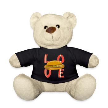 AMOUR BRATWURST - Nounours - noir - Devant