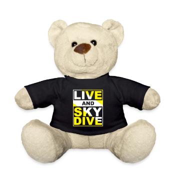 Skydiving Live Skydive - Teddy Bear - black - Front
