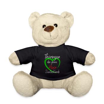 Thüringen -Thüringen das grüne Herz Deutschlands - Teddy - Schwarz - Vorne