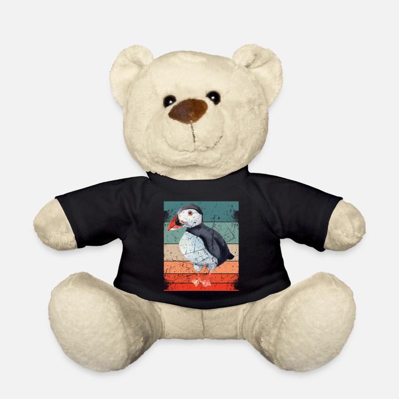 Papageitaucher Puffin Papagei Lunde Vogel Geschenk - Teddy - Schwarz