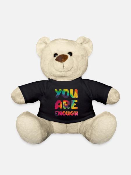 You are enough - Teddy - Schwarz