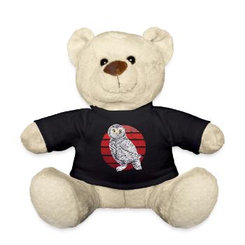 Hibou Hibou Hibou Hibou Animal Woody Hibou Grange Hibou Amusant - Nounours - noir - Devant