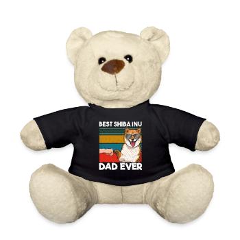 Best Shiba Inu Dad Ever - Teddy - Schwarz - Vorne