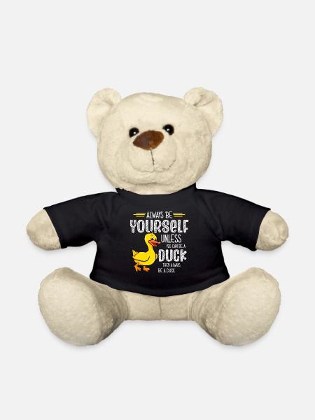 Gummiente für eine Entenliebhaber - Teddy - Schwarz