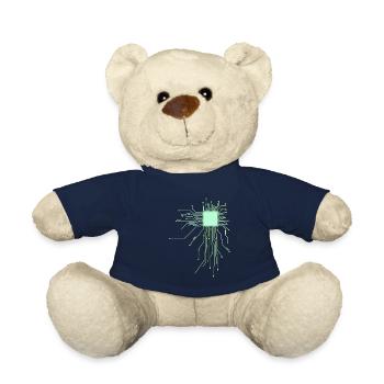 platine Core cpu Computer Nerd pc humor geek code - Teddy - French Navy - Vorne