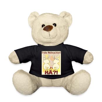 Osterhasen Weihnachtsfeier - Teddy - Schwarz - Vorne