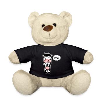Cow No - Teddy Bear - black - Front