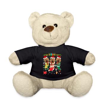 Ugly Christmas Sweater Cocker Spaniel Hund Edition - Teddy - Schwarz - Vorne