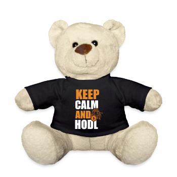 Immer weiter Hodl, Bitcoin - Teddy - Schwarz - Vorne