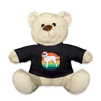 Lagotto Romagnolo Dog Retro Joke Dogs - Teddy Bear - black - Front