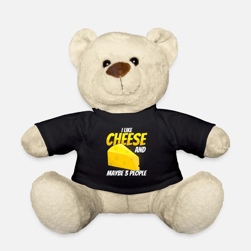 Käse Spruch Geschenk, Käse Liebhaber, Käse - Teddy - Schwarz