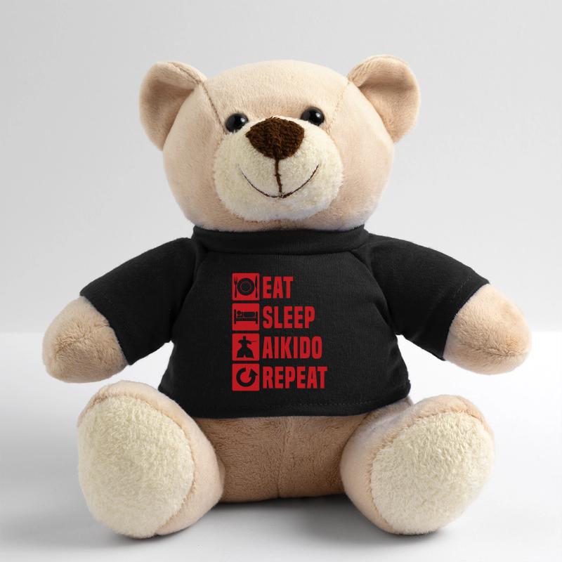 Combattant d’Aïkido Manger Sommeil Aïkido Répéter Garçon Mâle Nounours