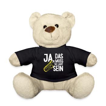 Tuba muss so laut Instrument Tubaspieler Tubist - Teddy - Schwarz - Vorne