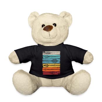 Bogenschießen Bogensport Bogenschütze Pfeil & Boge - Teddy - Schwarz - Vorne