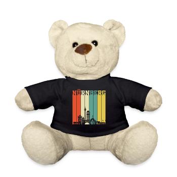Nürnberg | Nürnberg Retro Vintage - Teddy - Schwarz - Vorne