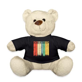 Duisburg | Retro Vintage - Teddy - Schwarz - Vorne