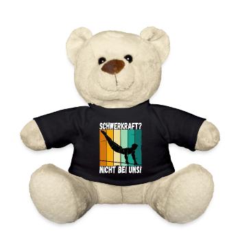 Schwerkraft? Nicht Bei Uns - Turnen Turner - Teddy - Schwarz - Vorne